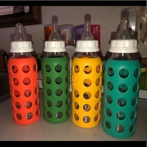 Glass baby bottles